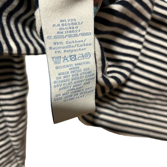 Boden Navy & White Striped Summer Jersey Knit Blazer - Picture 10 of 10